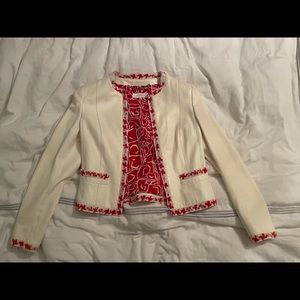 Escada ivory leather jacket